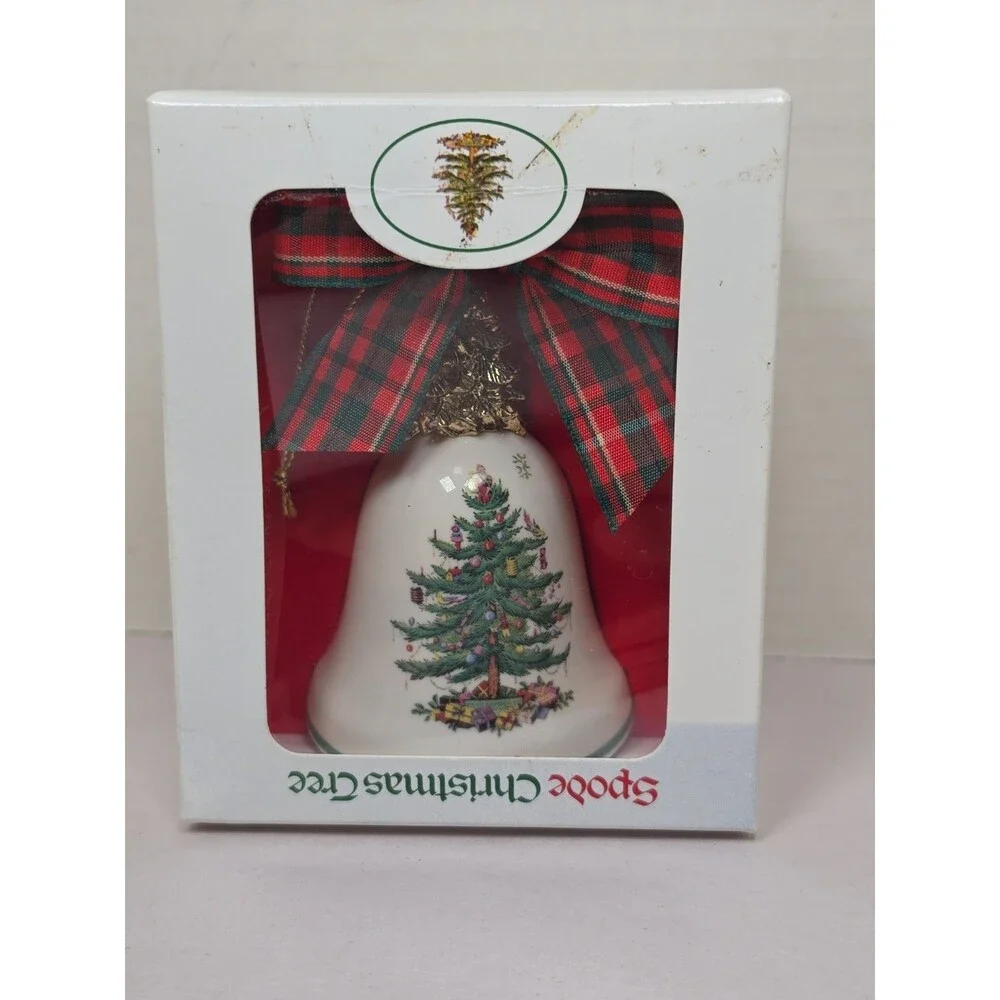 Vintage Spode 1998 Annual Bell Christmas Tree Ornament in Original Box
